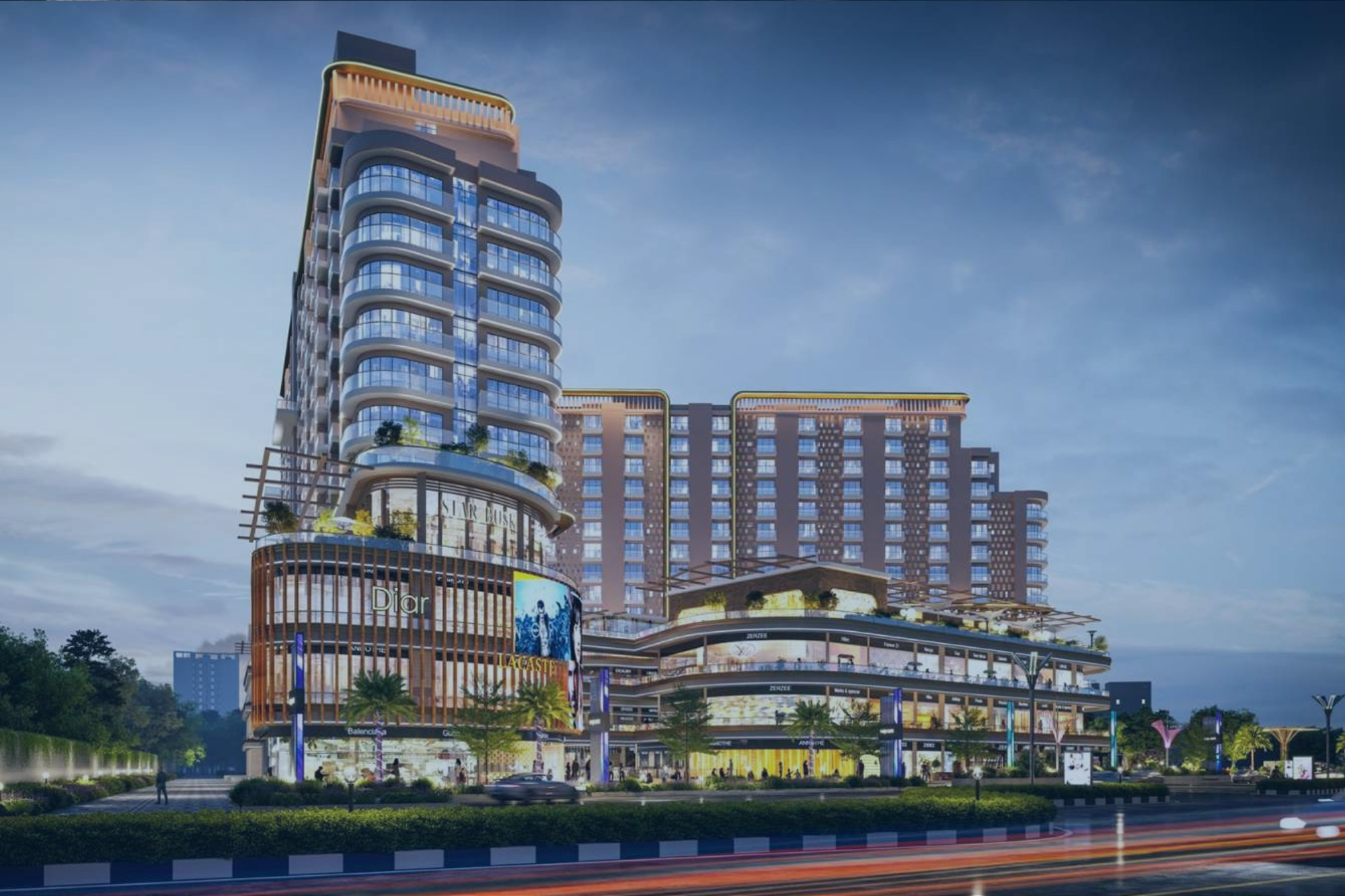 SBP RIO One modern retail and commercial development with showrooms